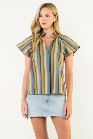 Reflective details HeatRegulating Nellie Stripe Top