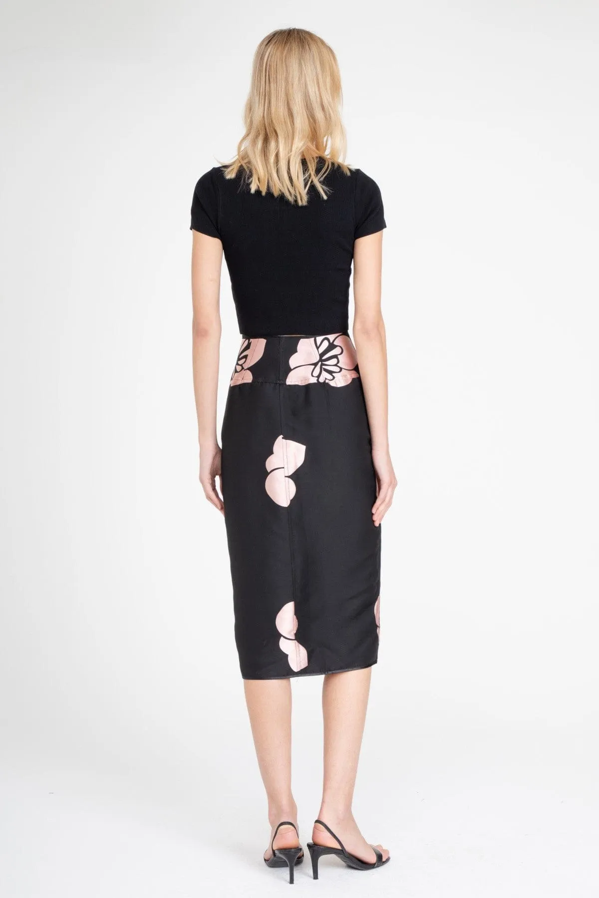 Silicone Grip Trim Rosaline Pencil Skirt ?C Ikebana