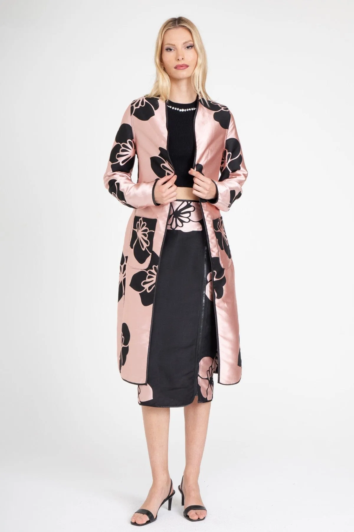 Side Slit Rosaline Pencil Skirt ?C Ikebana