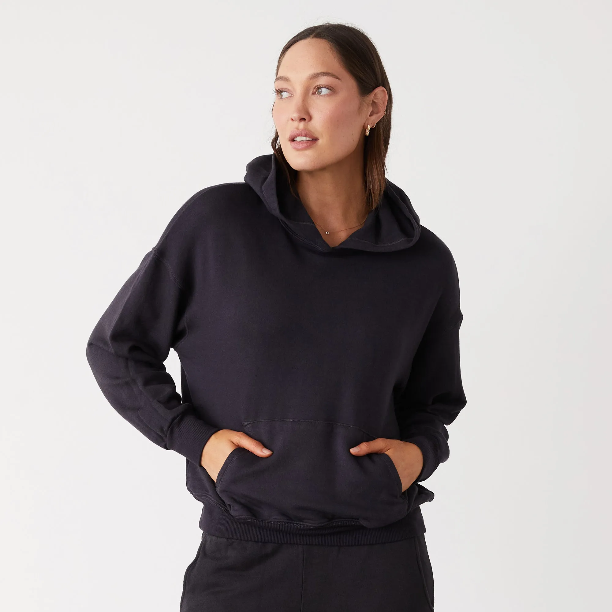 Supersoft Fleece Slouchy Pullover Vibrant Waist Fit