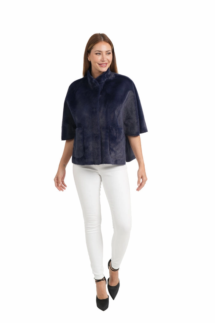 FAUX FUR CAPELET work commute Proclaim