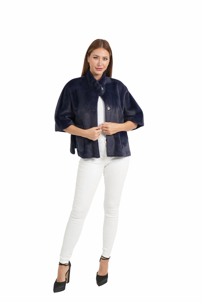 FAUX FUR CAPELET snowboarder
