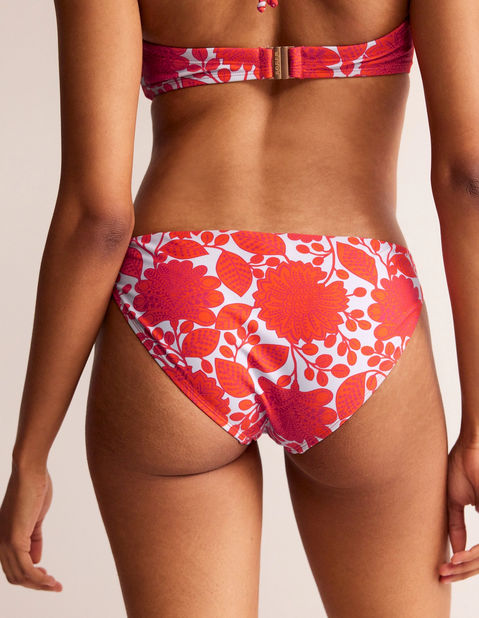 Classic Bikini Bottoms-Fire Cracker, Gardenia Swirl Summer Escape