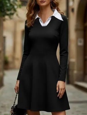 Daily Chic Fake two-piece knitted dress