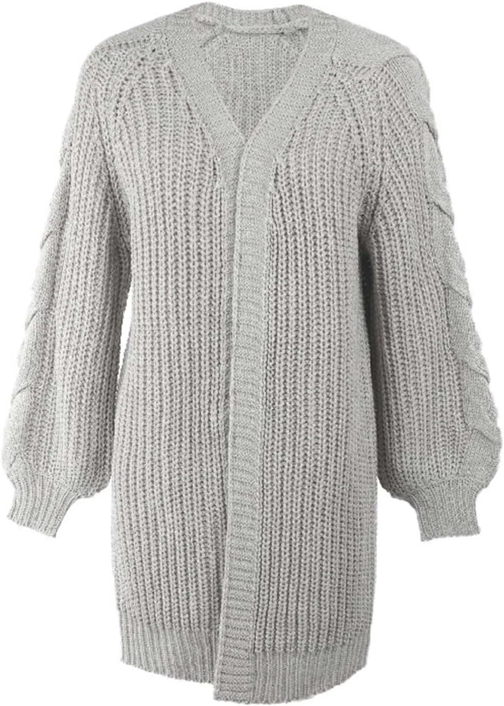 Fall Cardigan Sweaters for Women 2023 Trendy Open Front Long Sleeve Chunky Cable Knit Jacket Outerwear Coats