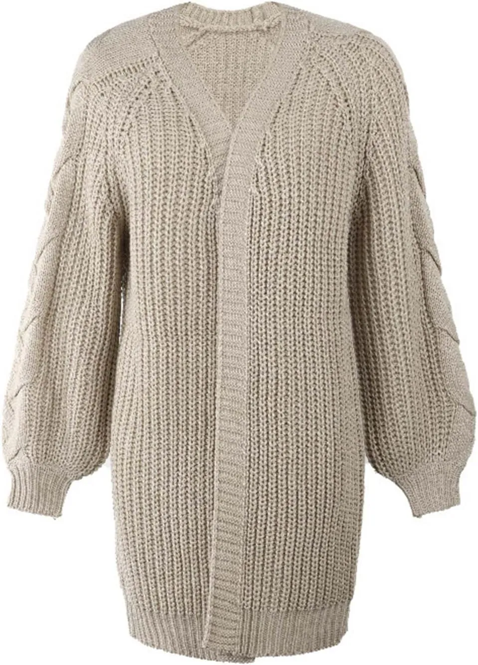 Fall Cardigan Sweaters for Women 2023 Trendy Open Front Long Sleeve Chunky Cable Knit Jacket Outerwear Coats