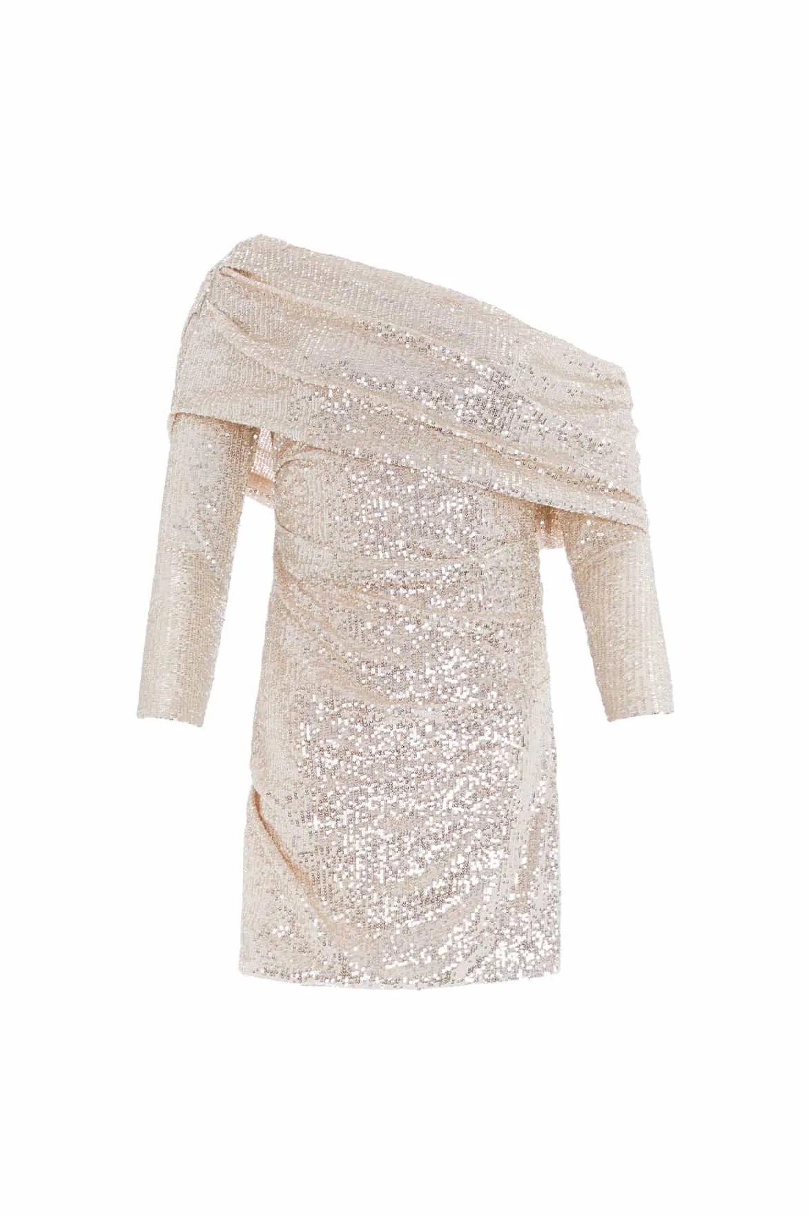 Simple Mood City-Style Nova One-Shoulder Micro Mini Dress
