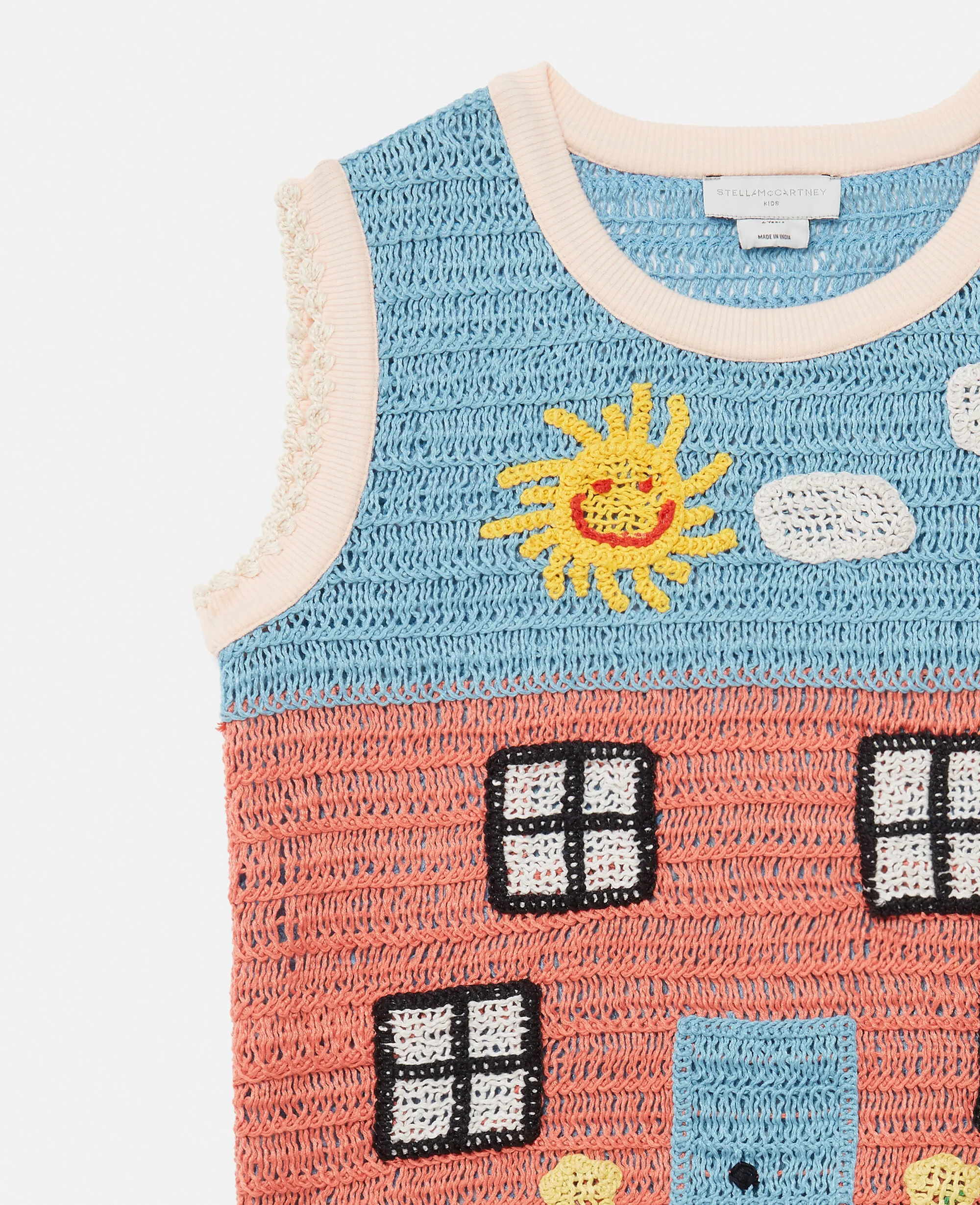 Farmyard Appliqu&eacute; Knitted Sweater Vest