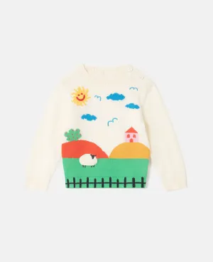 Farmyard Graphic Knitted Sweater