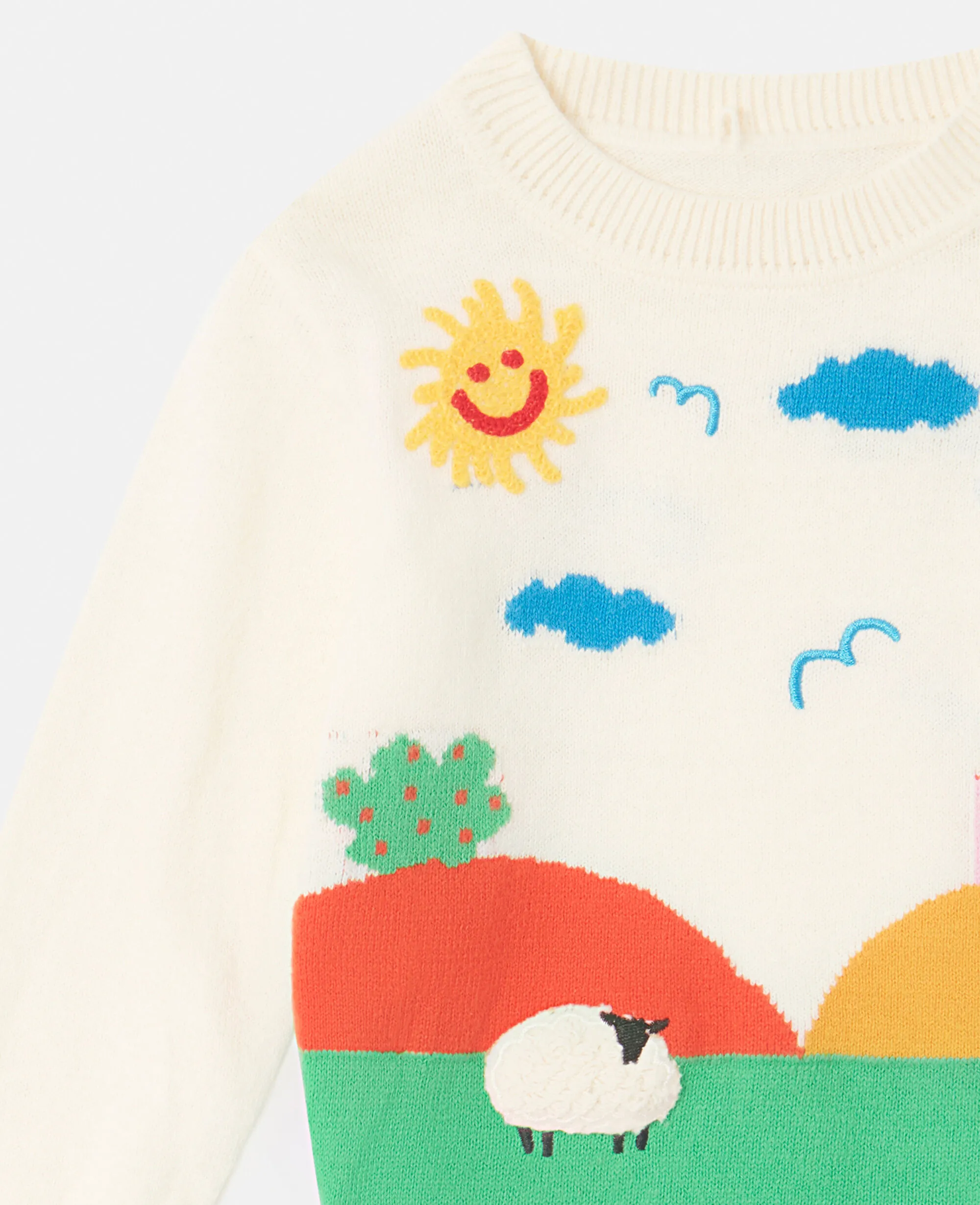 Farmyard Graphic Knitted Sweater