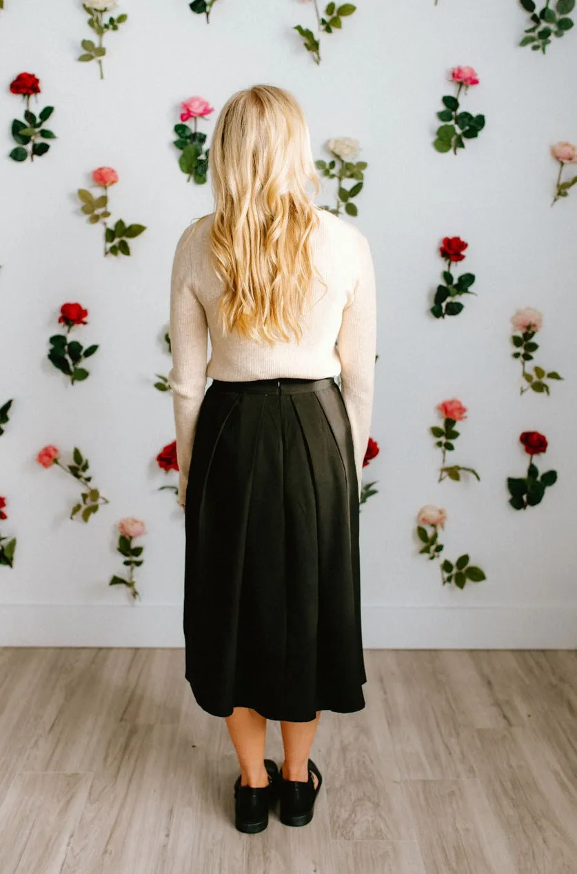 Shelby Skirt Black Floor Length