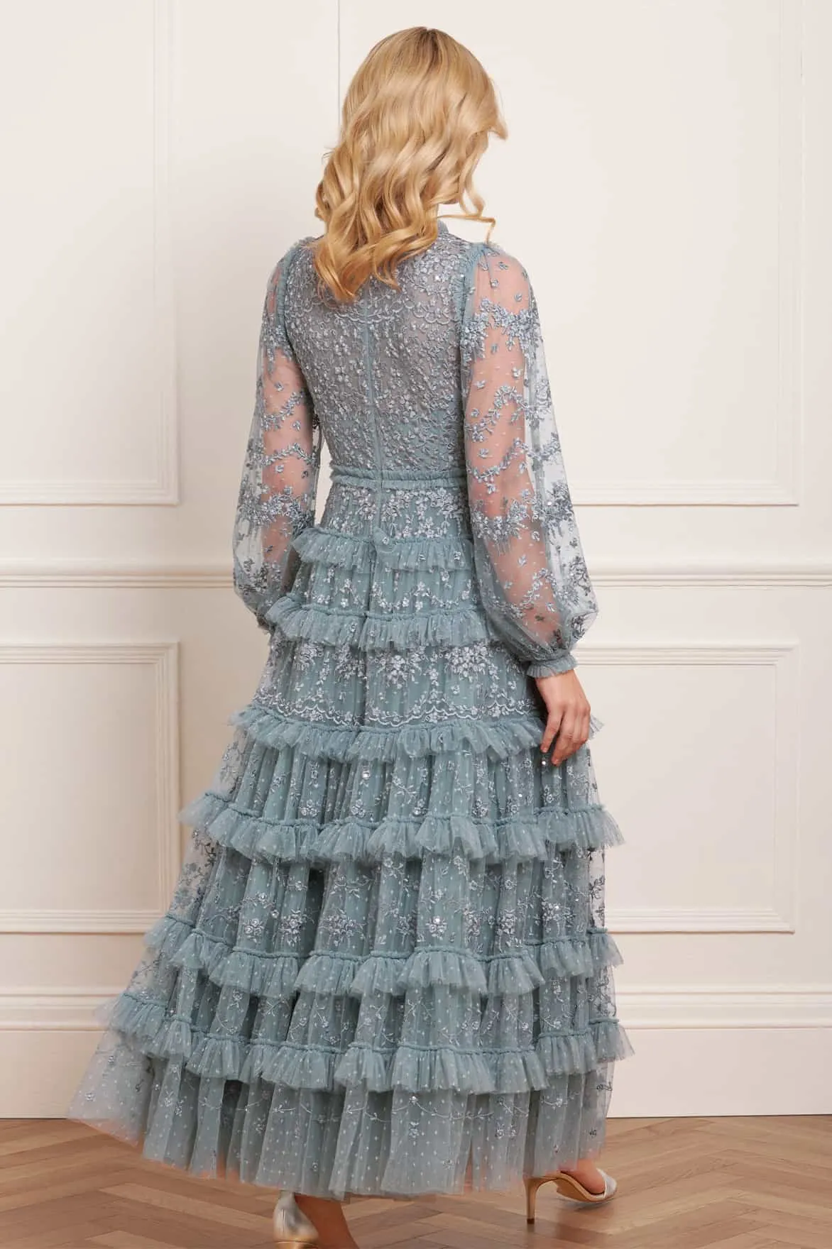 Perfect Proportion Fit Choice Blossom Lace Ankle Gown