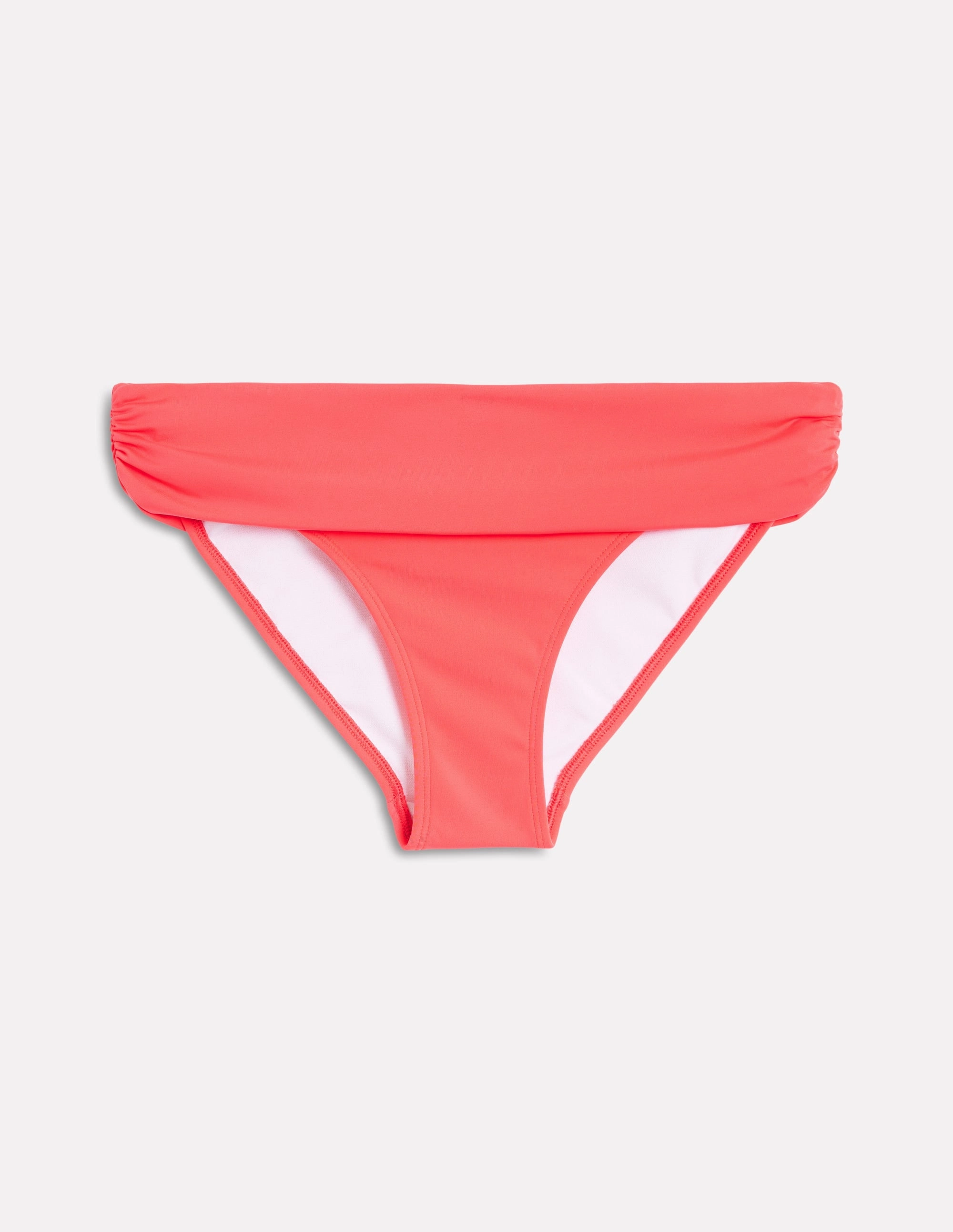 Classic Fold Bikini Bottoms-Coral Punch Casual Swim Summer Style