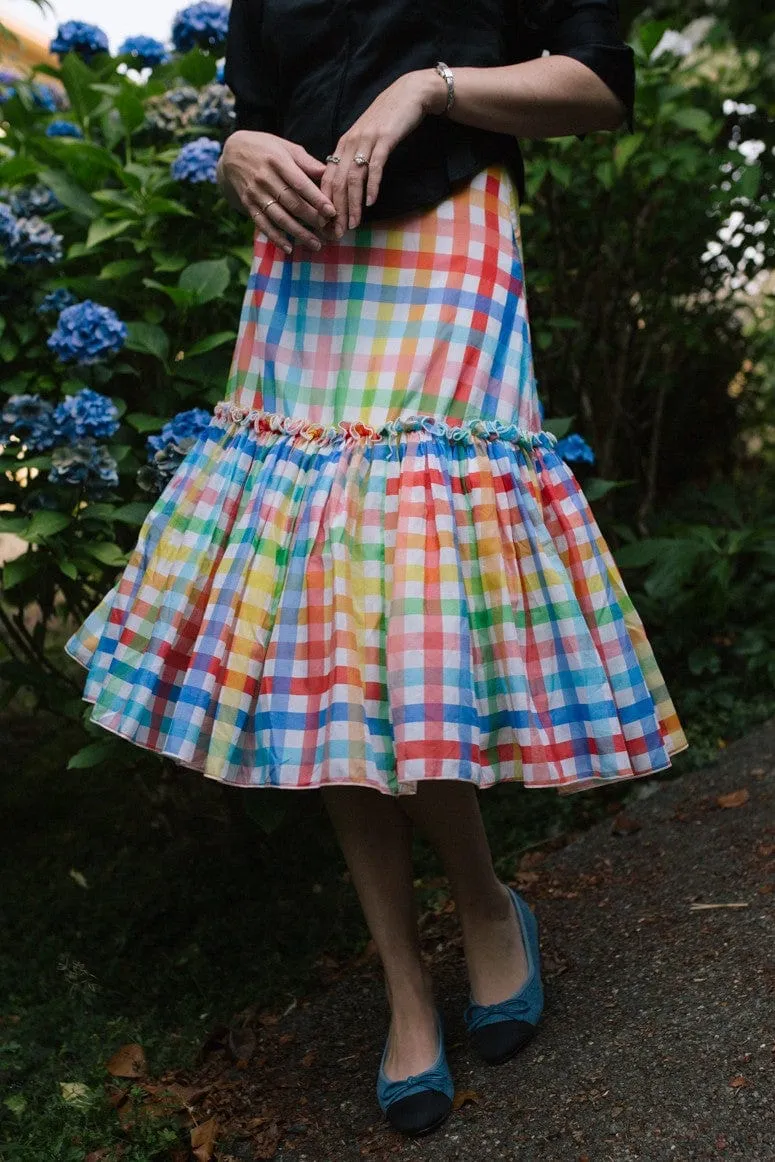Fatima Skirt - Tuscana Plaid Reinforced Seams