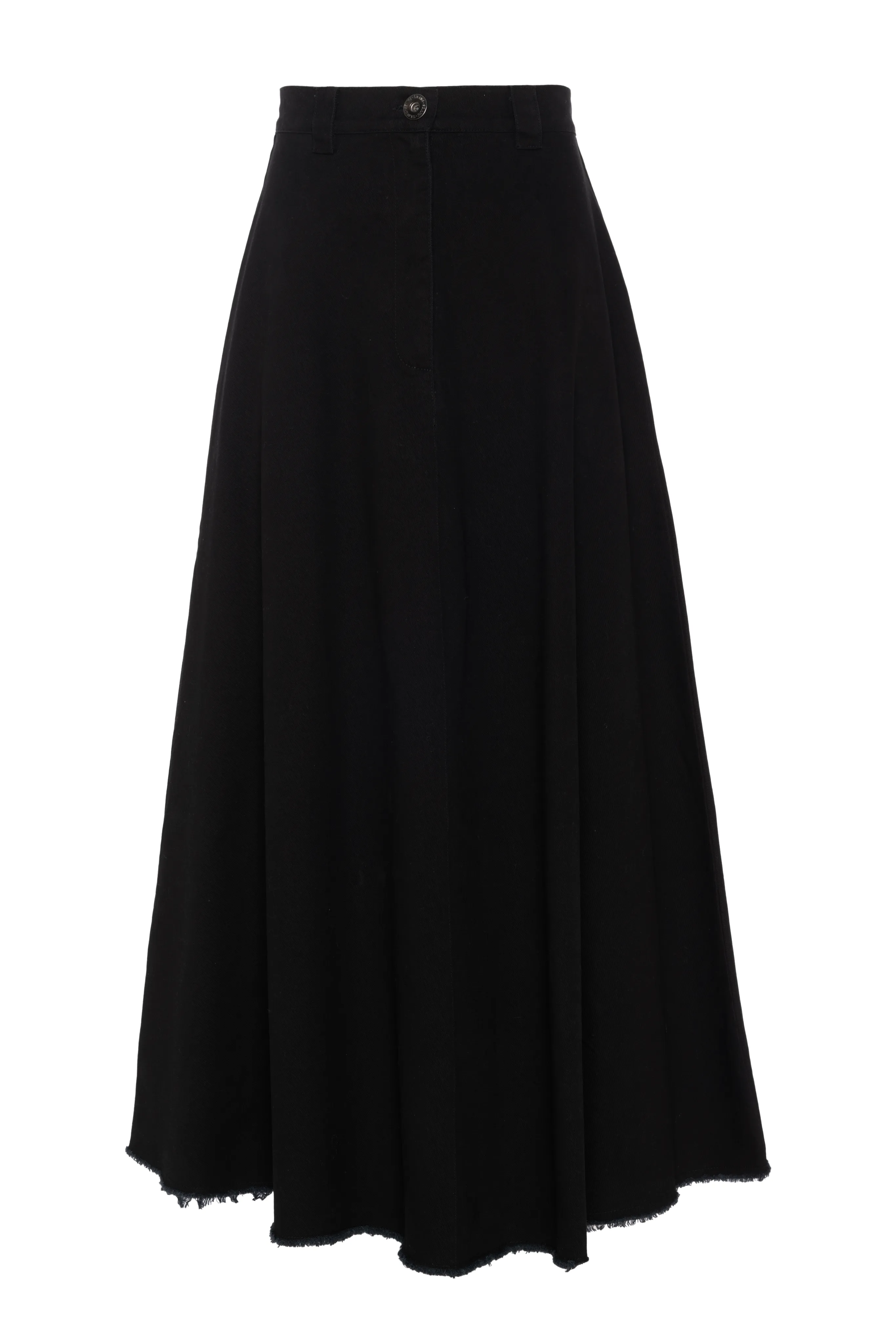 Faves Black Twill A Line Skirt WB5CM1833SL A Line Cut