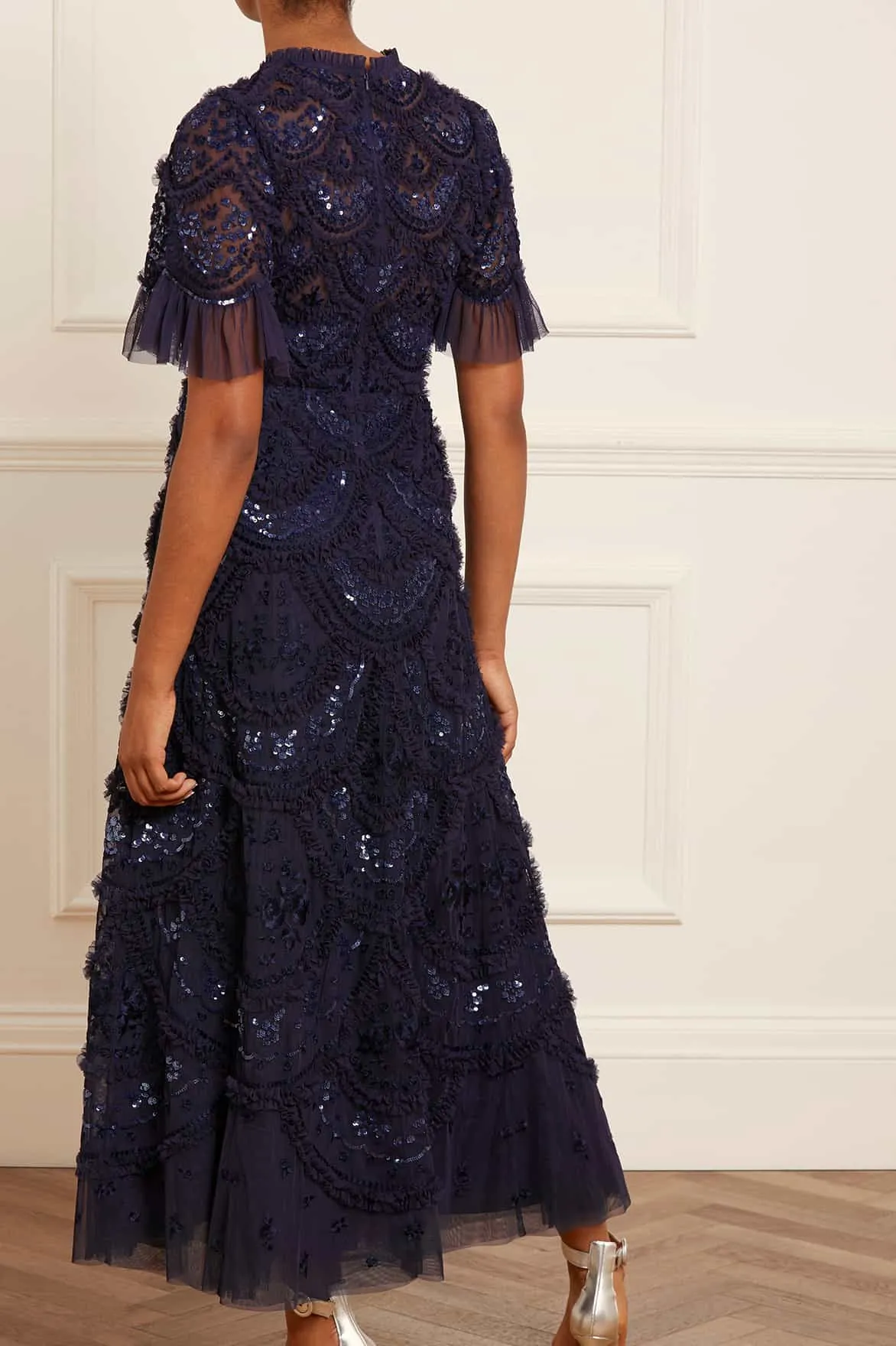 Carmen Ruffle Ankle Gown sweet moment