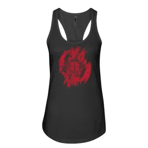 FFC 343 It Get's Messy Maltese Women's Racerback Tank