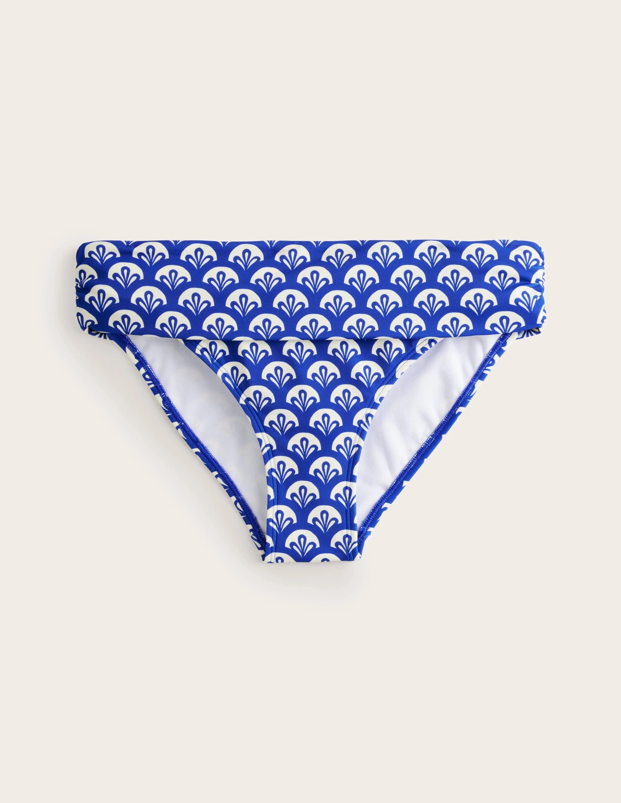 Classic Fold Bikini Bottoms-Surf The Web, Foliage Geo Silicone Grippers