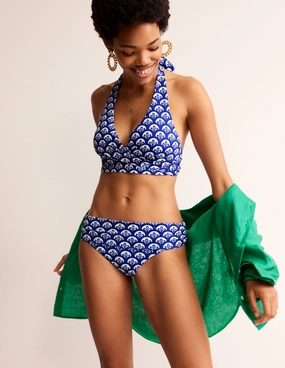 Vacation Pack Classic Fold Bikini Bottoms-Surf The Web, Foliage Geo