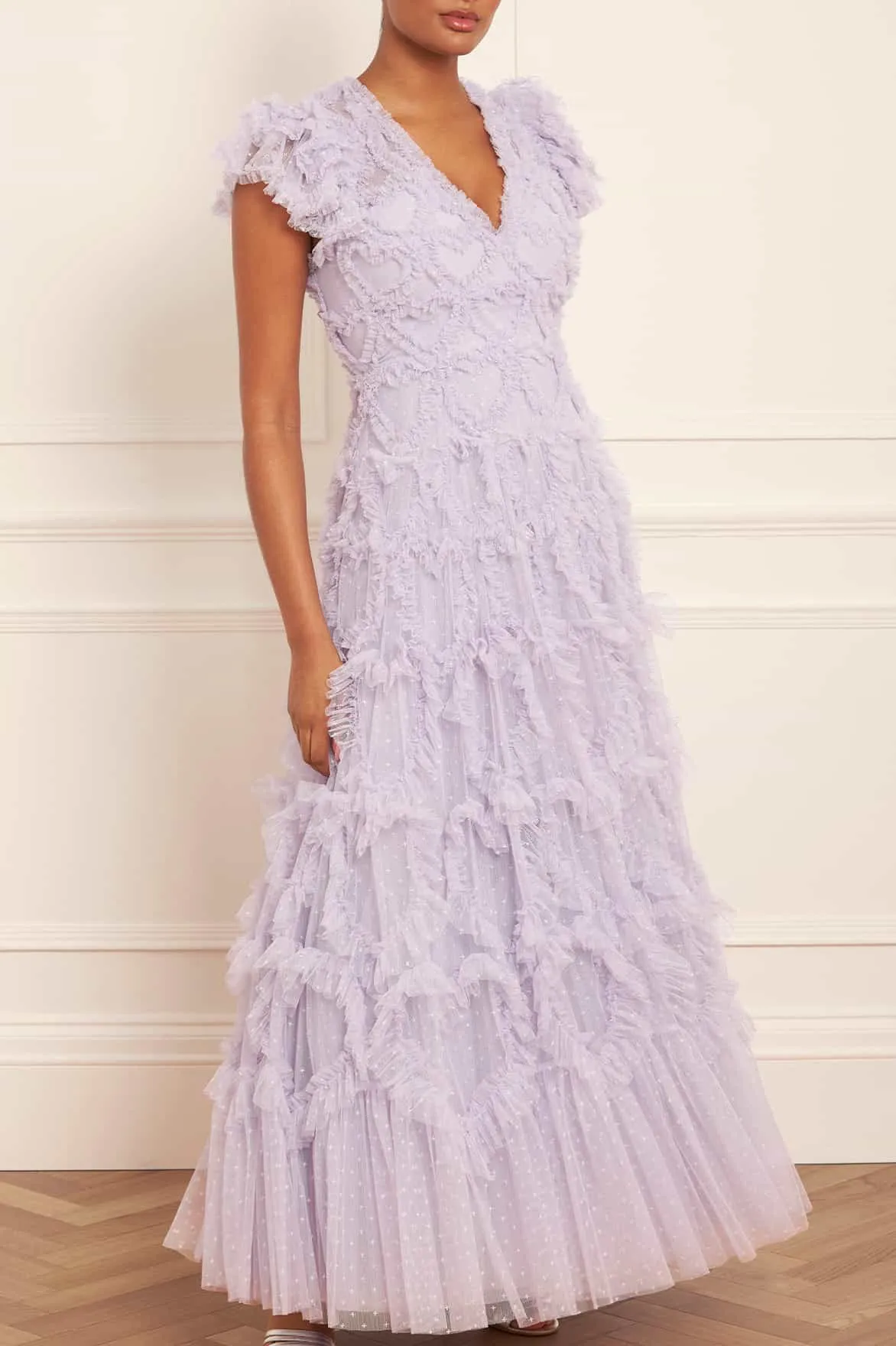 Amorette V-Neck Gown Versatile dress for layering