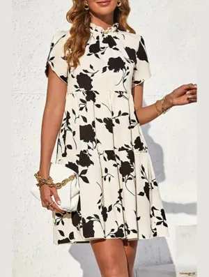 Event Favorite Comfortable fit for outings DOLL COLLAR DRESS WITH WOODEN EARS_CWDSD3556