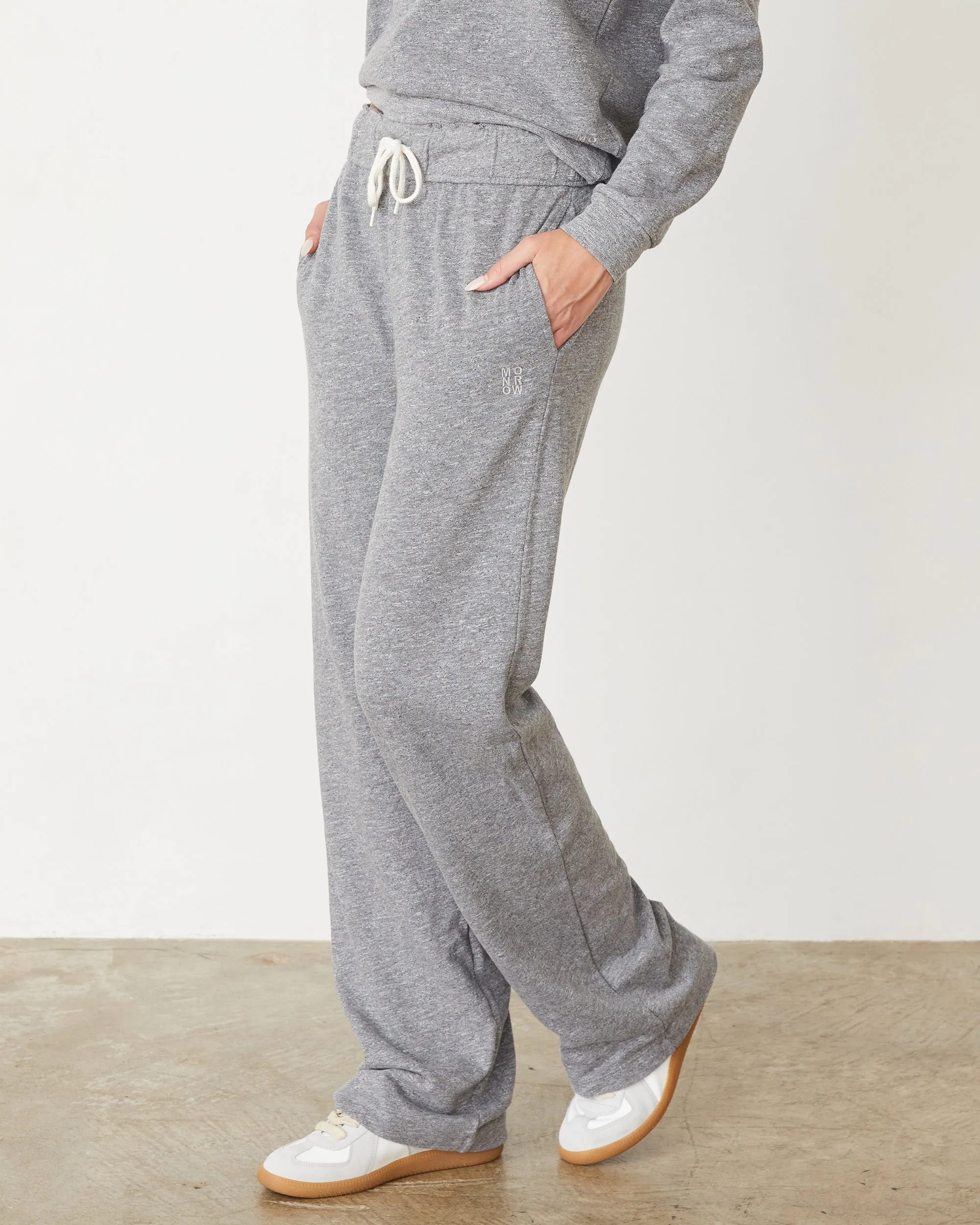 RecycledMaterial Quick Comfort Design Original Fleece Straight Leg Sweat