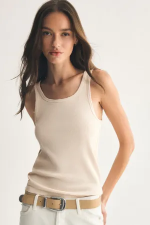 Classic Scoop Rib Tank by Z Supply MultiLayer Stitching Sun Protective Fabric