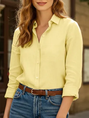 Flexible Knit Fitted Blouse Fashionable loose breathable long-sleeved shirt