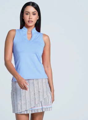 Pleated Placket Sleeveless Antistatic Hypoallergenic fabric