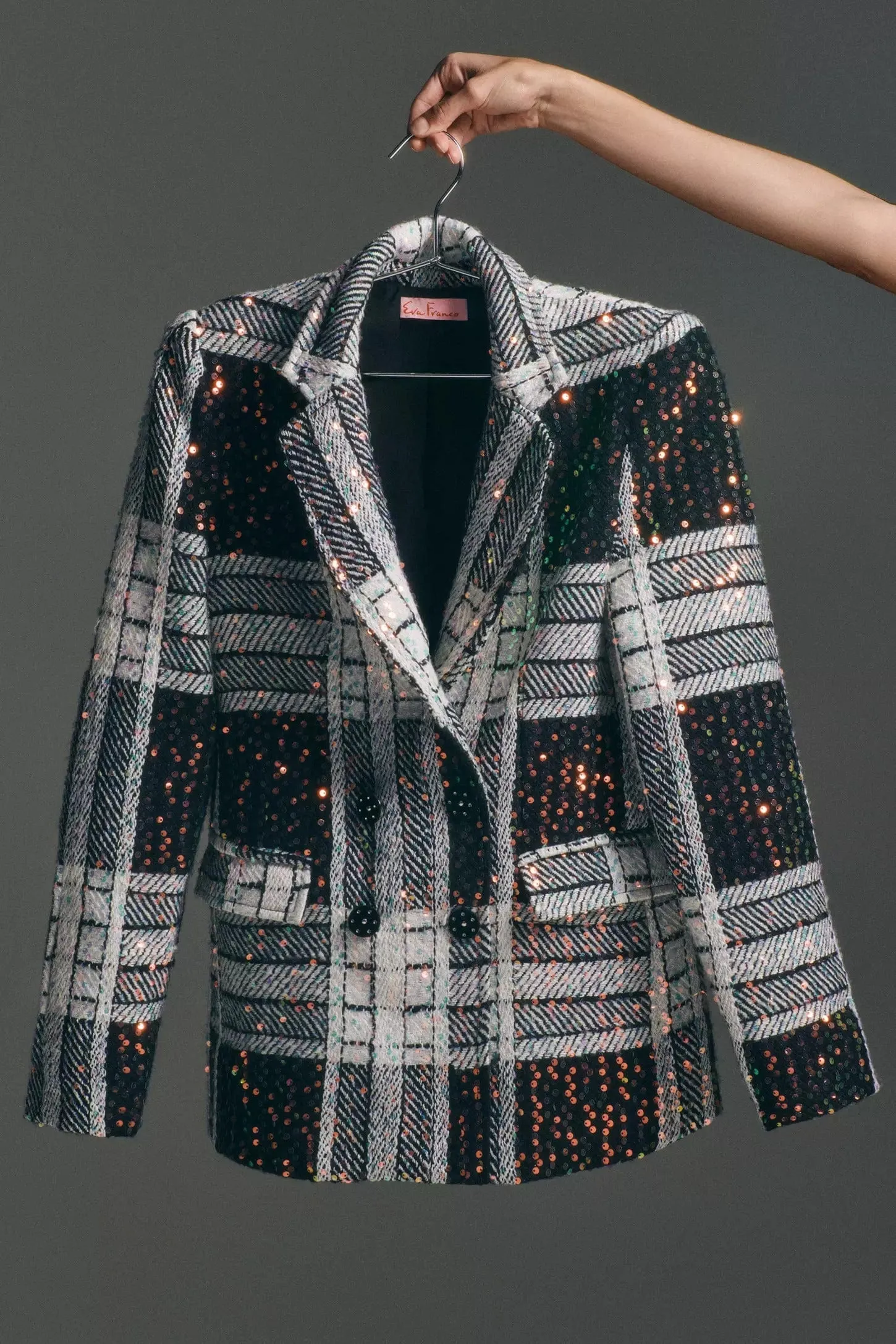 All Season Versatility Minimalist Aesthetic Sequin Blazer
