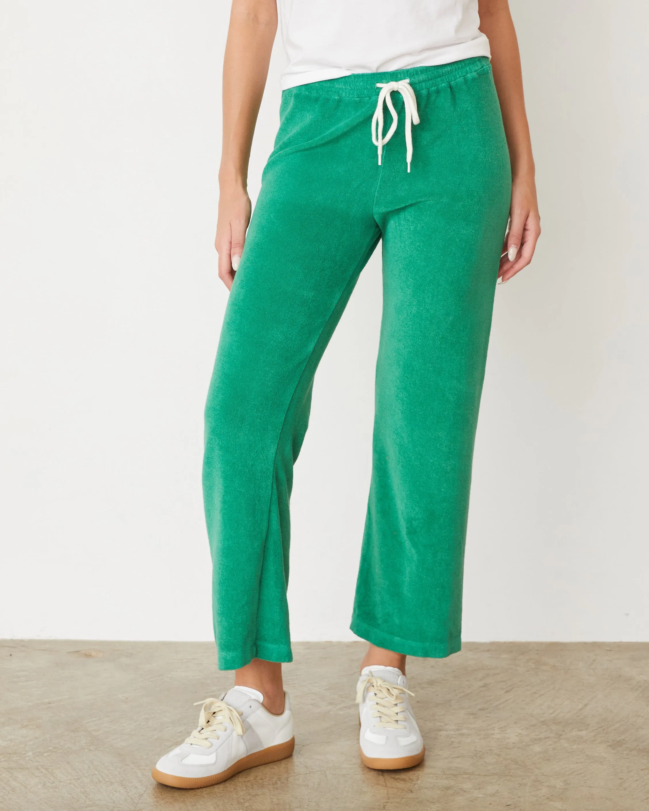 Terry Cloth Crop Pant Smart Motion