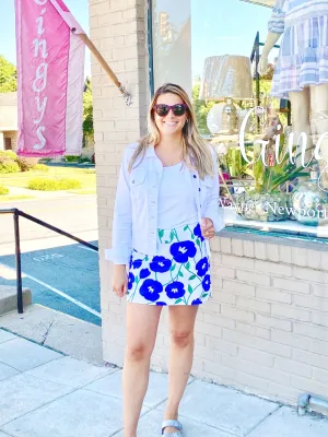 Perfect Comfort Fit Razi Skort Pop Art Flower