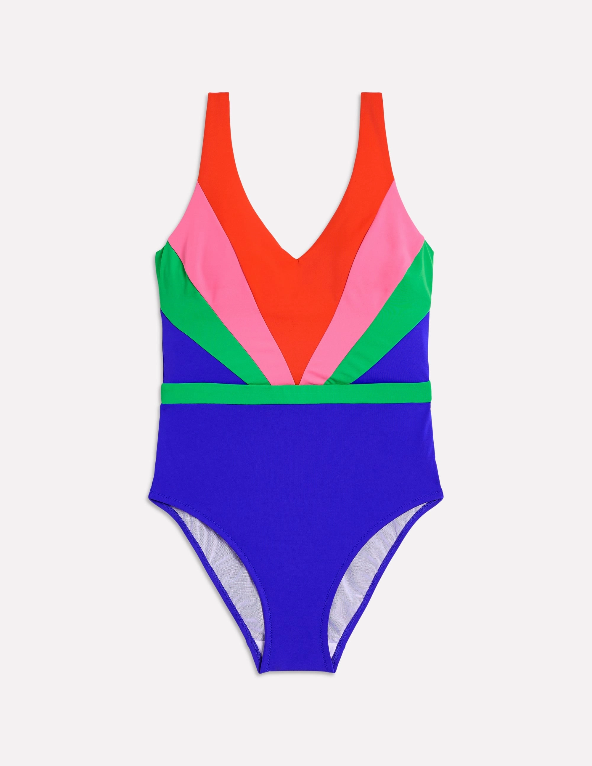 Active Vacation Syros V Neck Swimsuit-Multi Colourblock