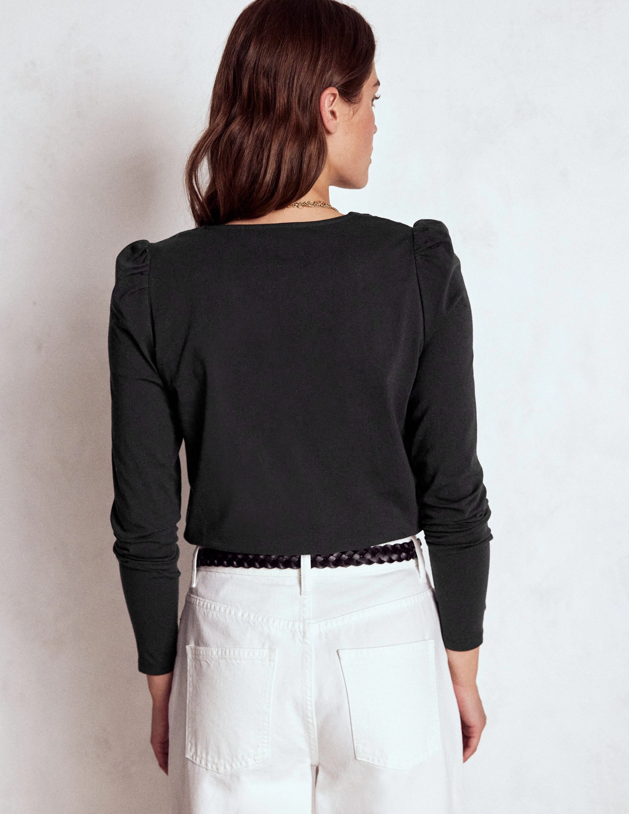 Flora Lace V-neck Top-Black SunProtective Classic Hoodie
