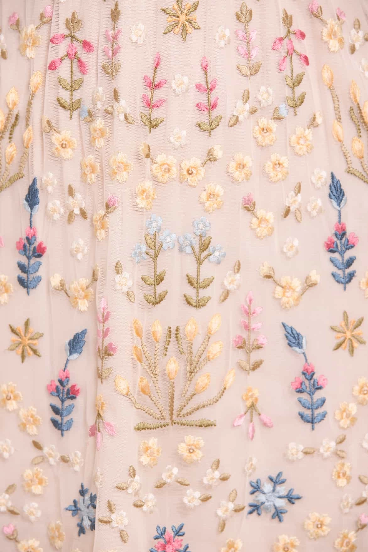 Occasion Ready Flowerbed Embroidery Mini Dress