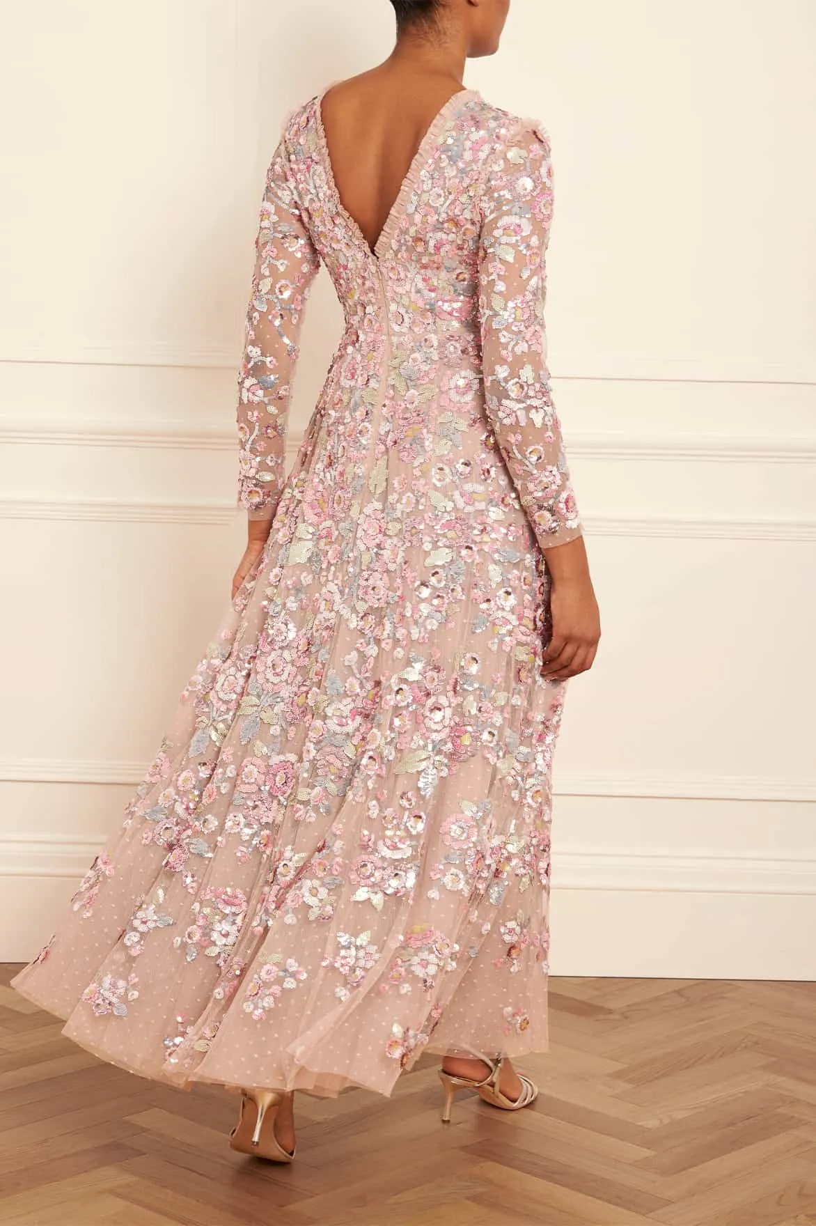 Work or Play Sequin Paradise Long Sleeve Gown