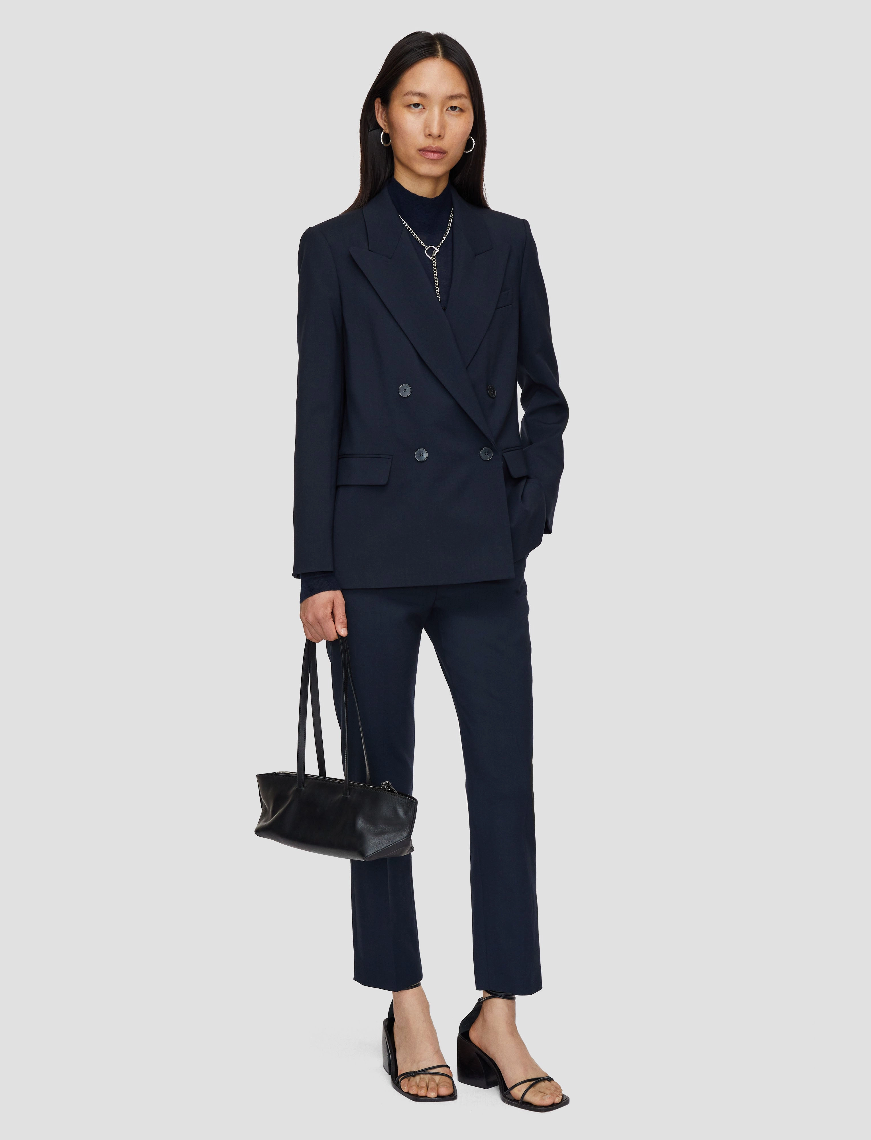 Jaden Tailoring Wool Stretch Jacket Silk