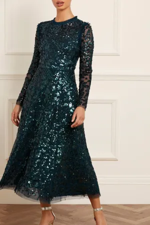Villa Mood Chic Direction Aurelia Long Sleeve Ballerina Dress