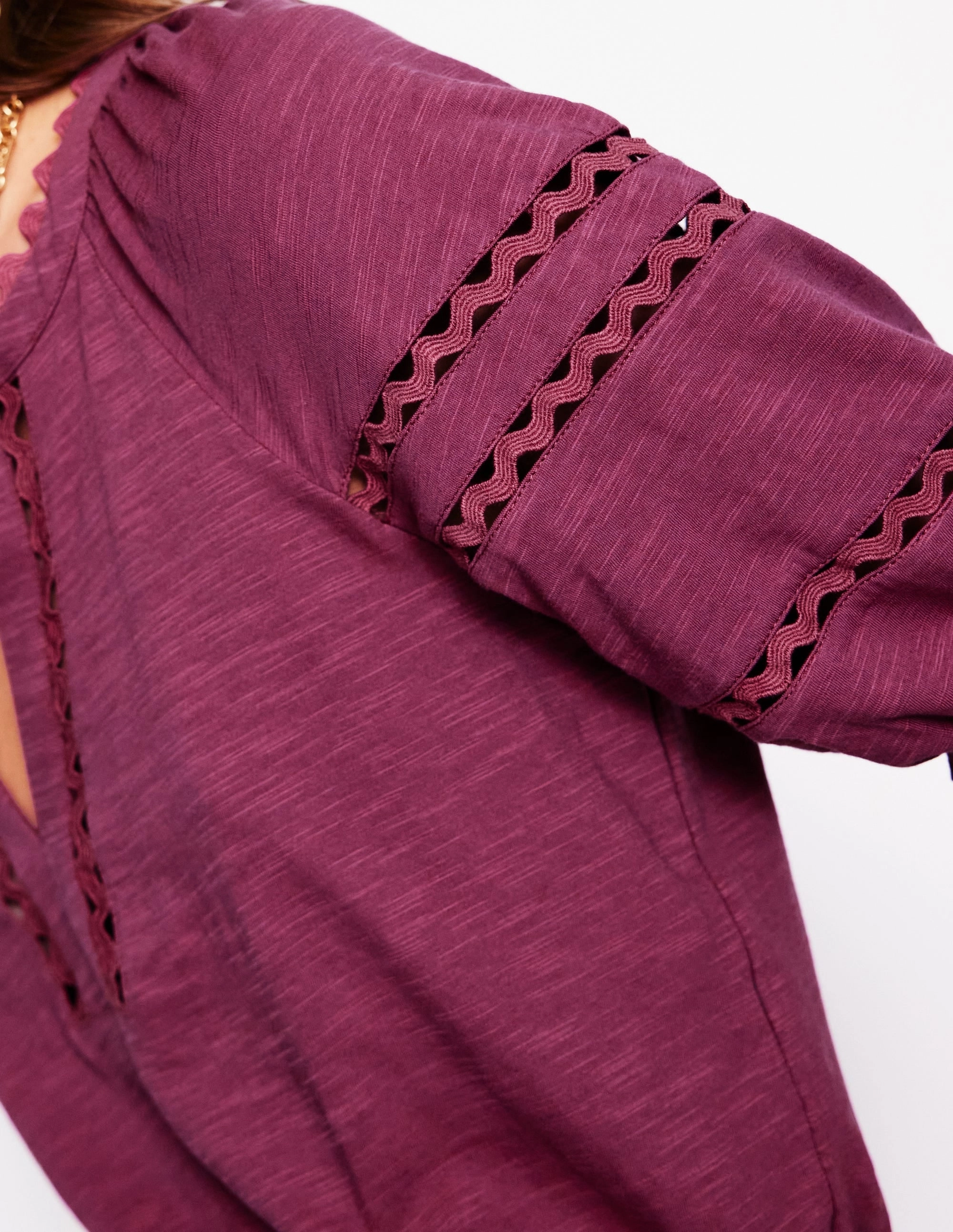 AntiSlipGrip Maisy Rikrak Trim Top-Violet Quartz