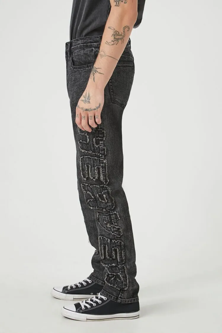 Frayed Heaven Slim-Fit Jeans