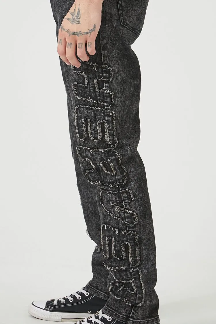 Frayed Heaven Slim-Fit Jeans