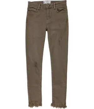 Free People Womens Distressed Skinny Fit Jeans, TW2