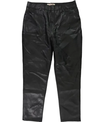 Free People Womens Faux Leather Skinny Fit Jeans