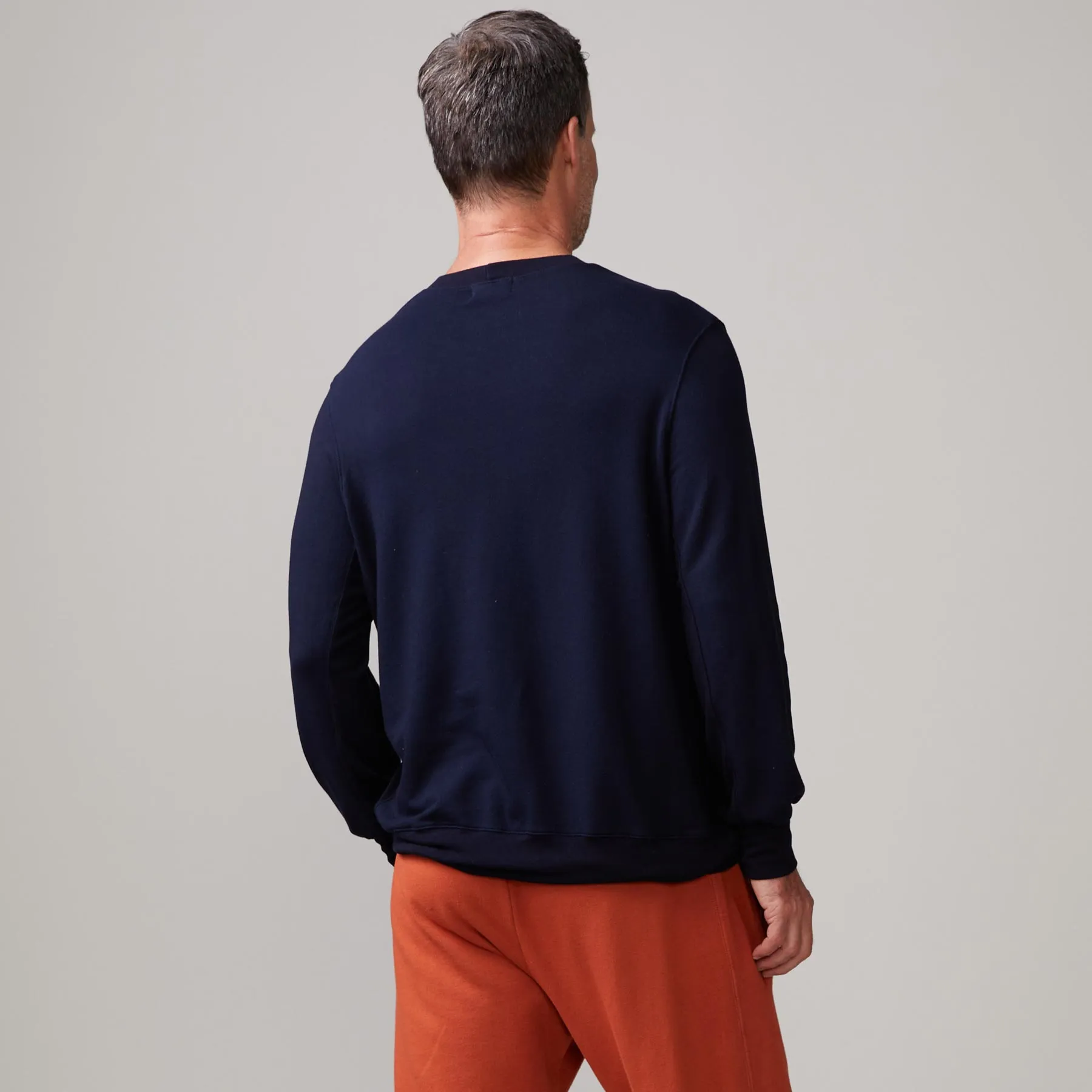 Lounge Sweatshirt Ribbed Collar Design