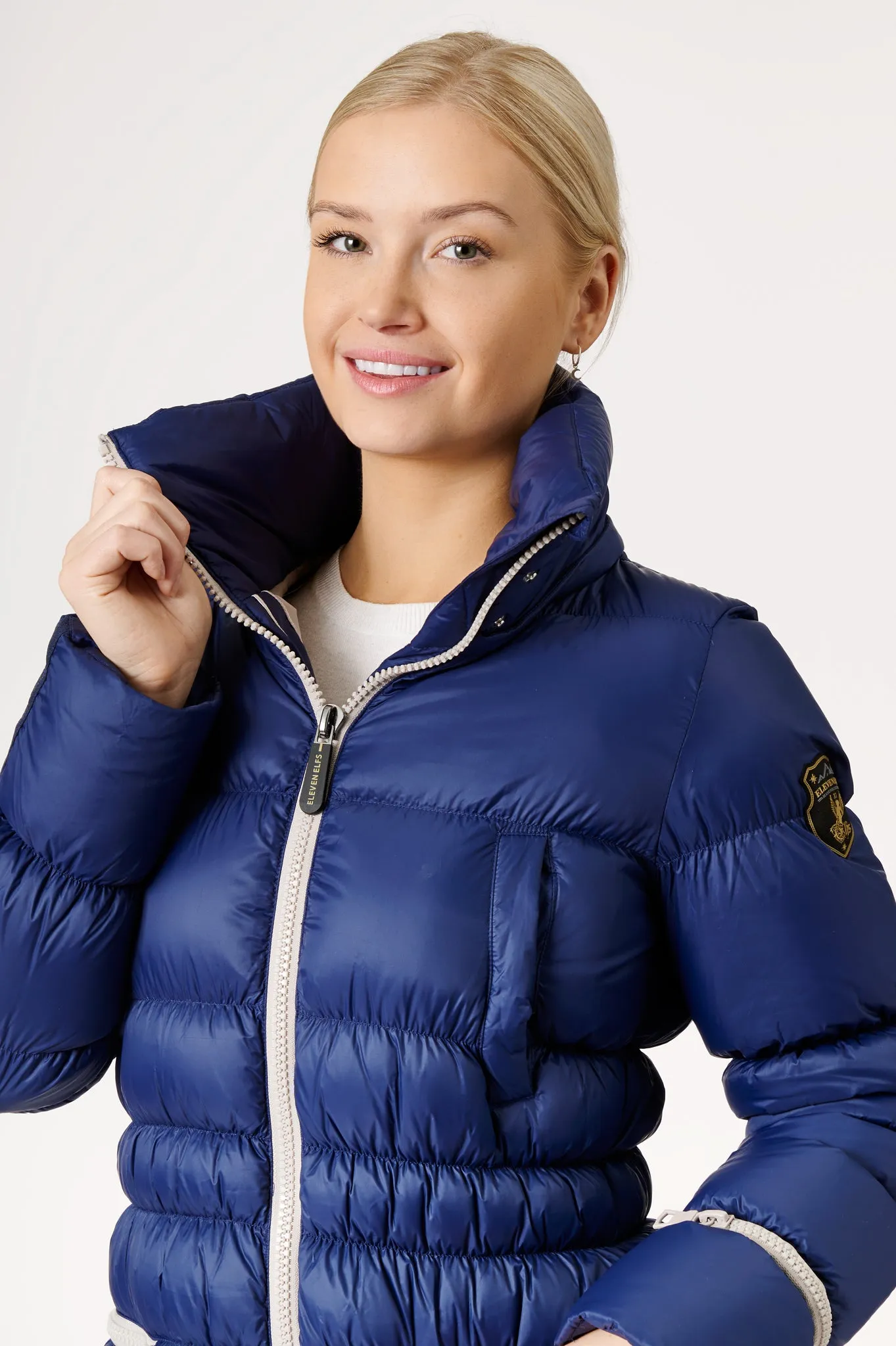 Frost Long Down Jacket | Marine & Linen