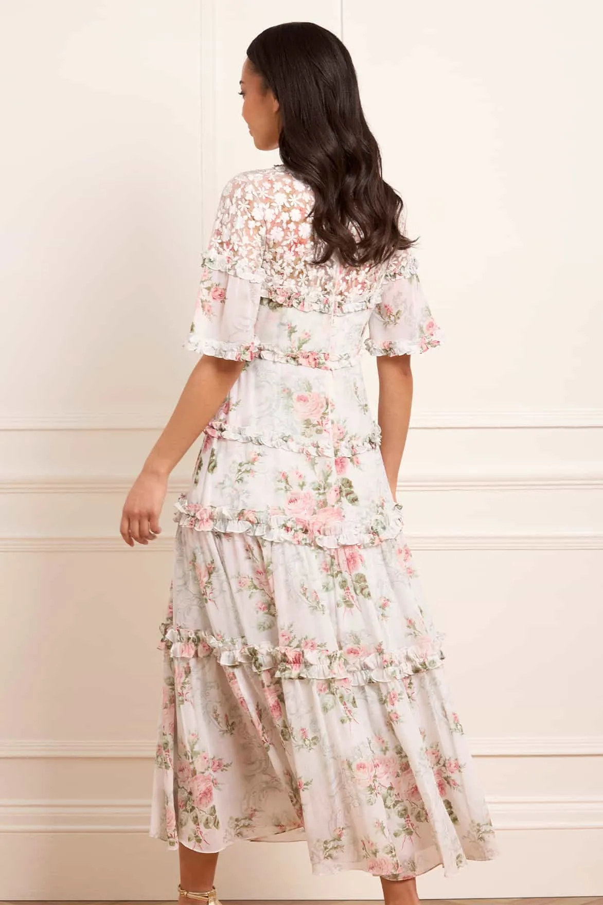 Smart Fabric Madame Rose Carla Chiffon Ankle Gown