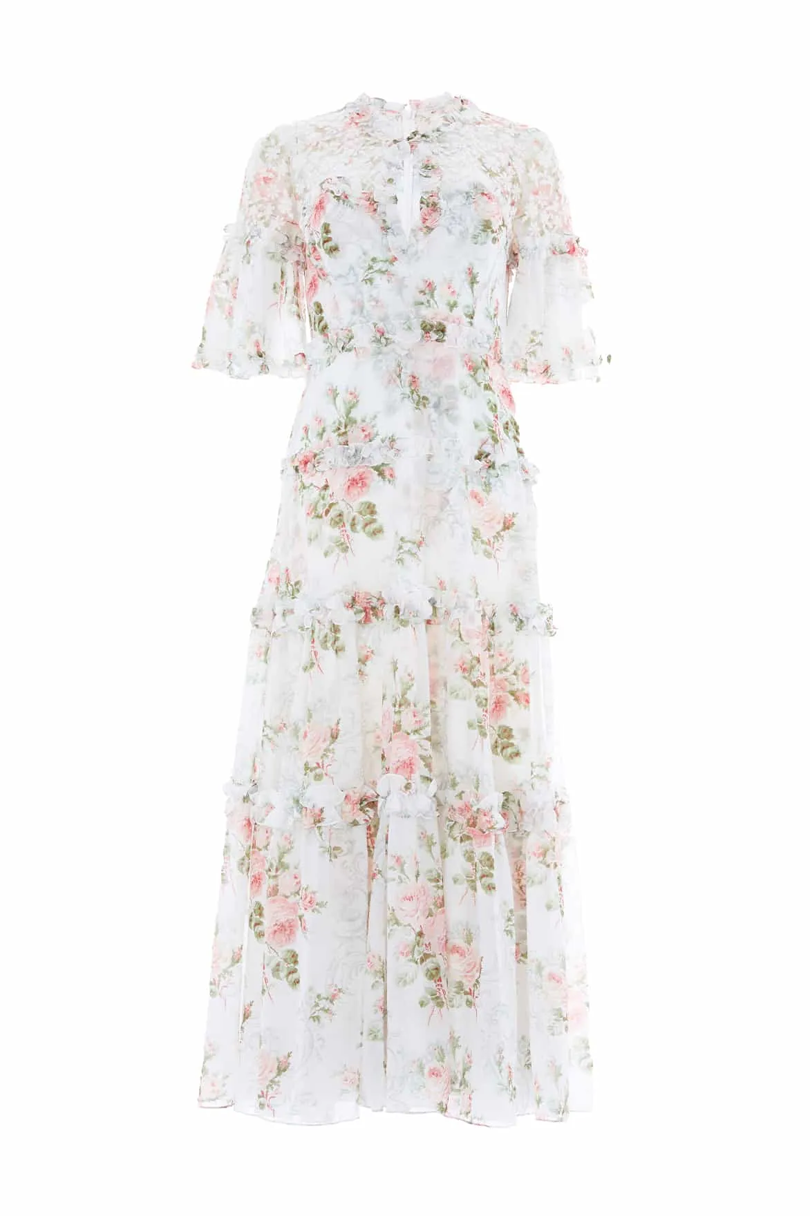 Madame Rose Carla Chiffon Ankle Gown Perfect For Work Calm Silhouette