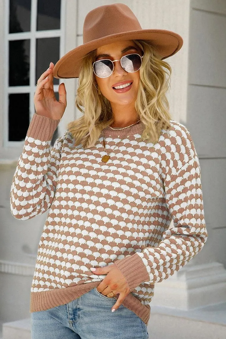 Thermal regulation WOMENS PATTERNED ROUND NECK TOP