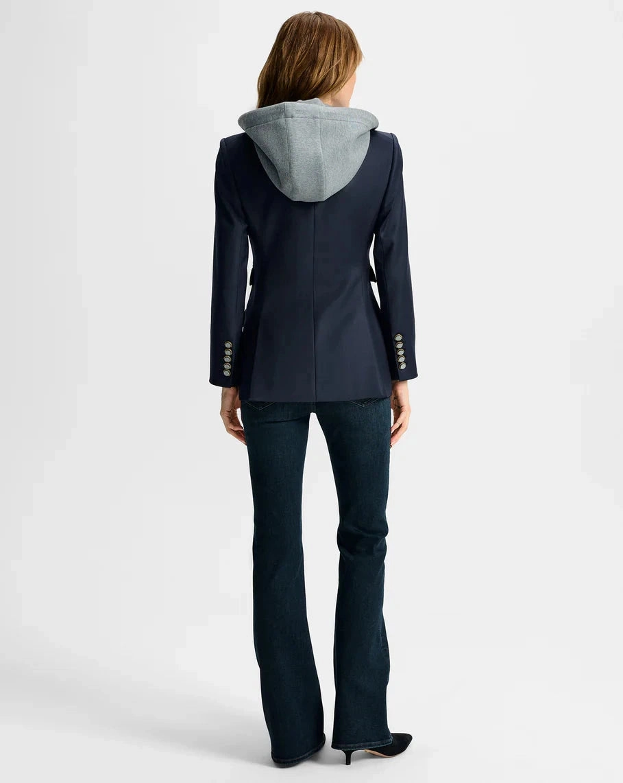 Nalani Dickey Jacket Navy Status Office Look