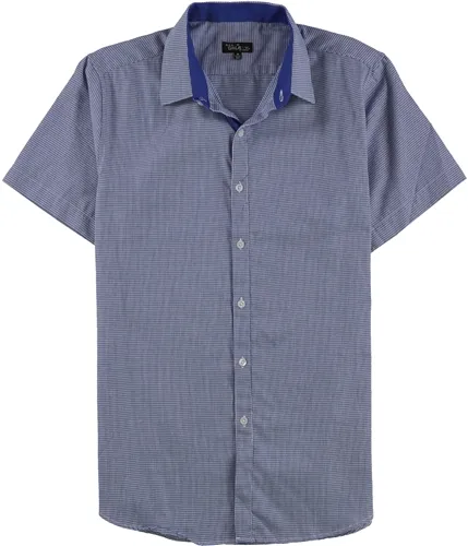 Galaxy Mens Slim Fit Two Tone Button Up Shirt